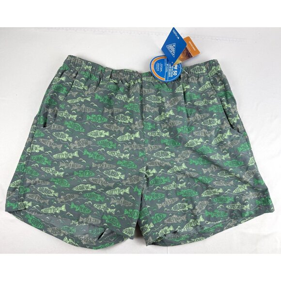 NWT Columbia PFG Omni-Shade Men's Fishing Nylon Swim Suit Bathing Trunks XL - Picture 2 of 9